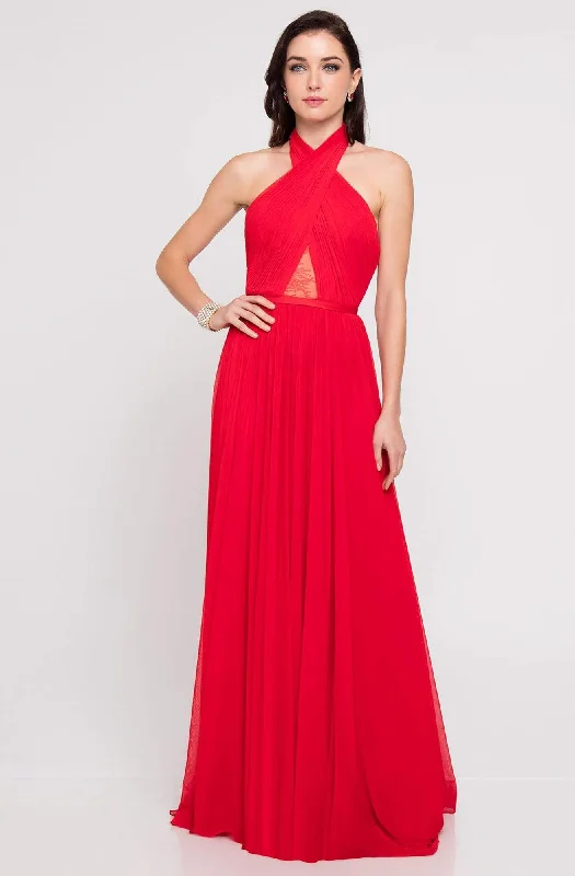 women's everyday dressesTerani Couture 1813B5193 - Illusion Cutout Gown