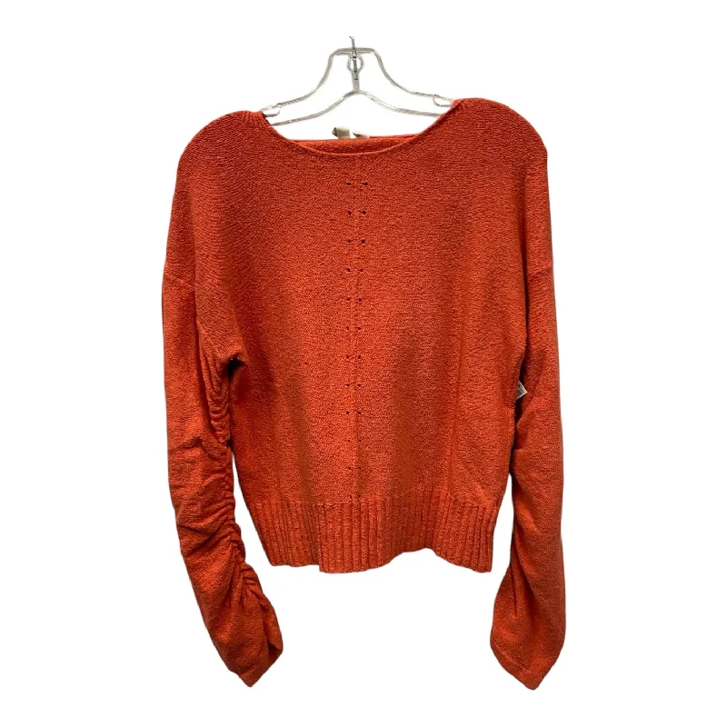 women's tops for mixing and matching with different bottomsTop Ls By Anthropologie In Orange, Size:Xs