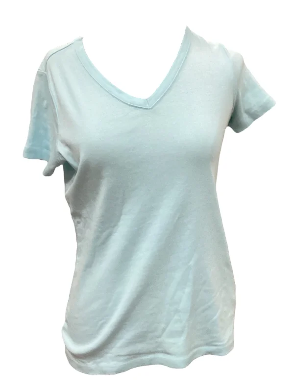 women's T-shirts with body-hugging designsTop Short Sleeve By Lands End  Size: Xs