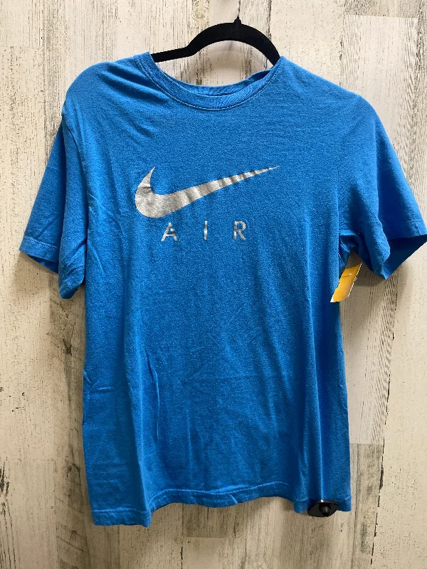 women's T-shirts with distressed finishesTop Short Sleeve By Nike Apparel  Size: S