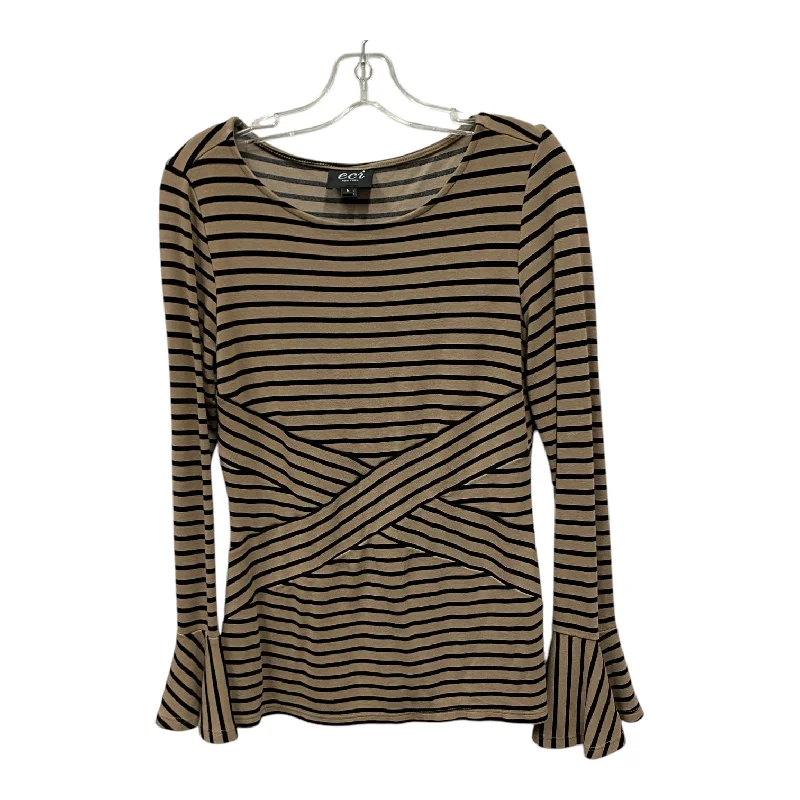 women's tops for maximalist fashion loversTop Ls By Eci In Black & Tan, Size:L