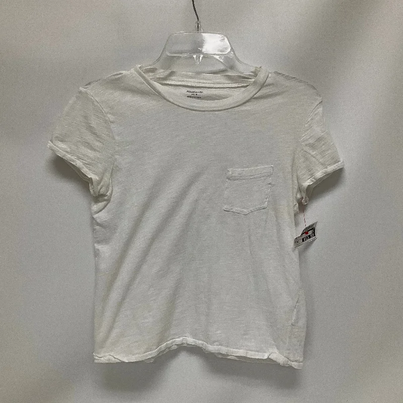 women's T-shirts with short torso lengthsTop Short Sleeve Basic By Madewell  Size: S