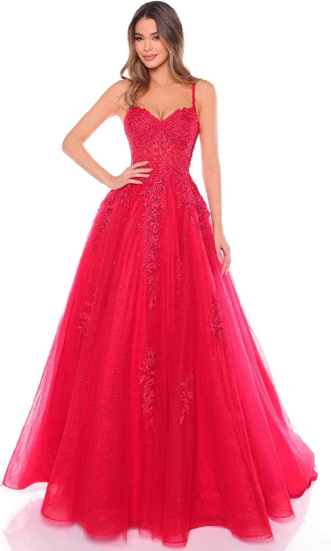 women's high-low dressesAmarra 88109 - Embroidered Ballgown