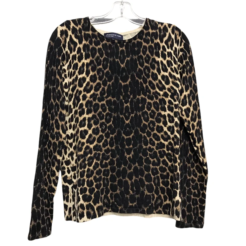 women's tops for statement-making outfitsTop Ls By Jones New York In Leopard Print, Size:S