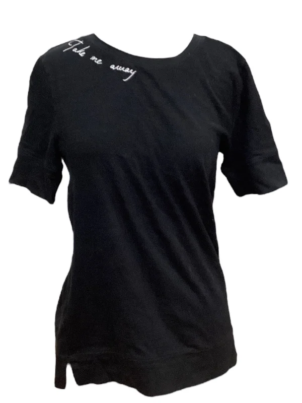 women's T-shirts with sheer sleevesTop Short Sleeve By Loft  Size: S