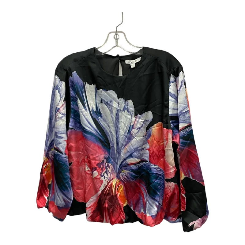 women's tops for those who prefer classic over trendy stylesTop Ls By Chicos In Black & Pink, Size:M