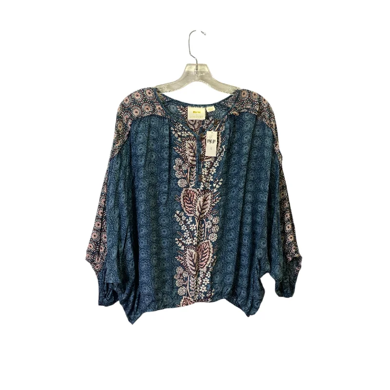 women's tops for those who believe in expressing their individuality through fashionTop Ls By Maeve In Blue, Size:M