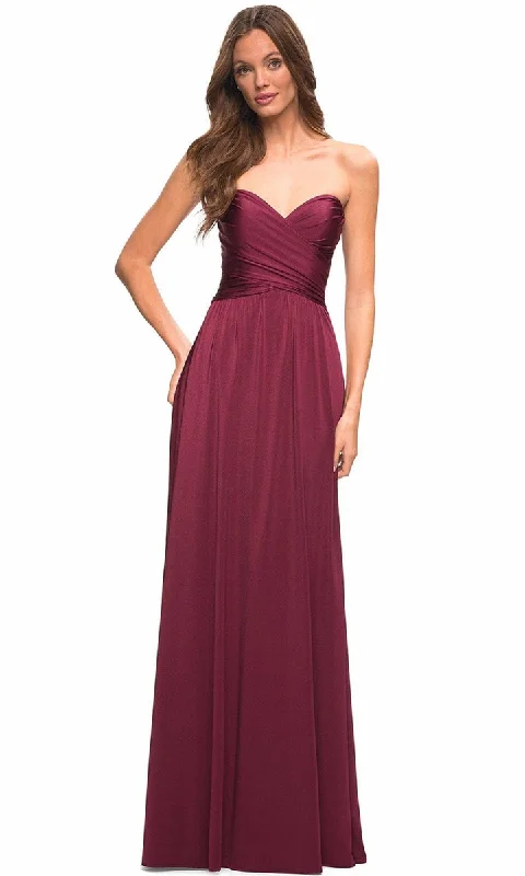 women's designer dressesLa Femme - Sweetheart Gown 30700SC