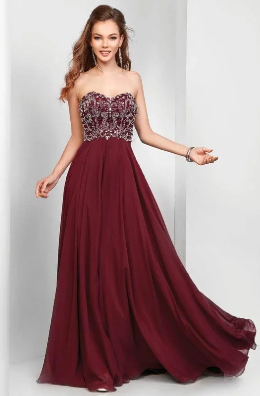 women's hourglass figure dressesClarisse 3472 - Strapless Chiffon Gown