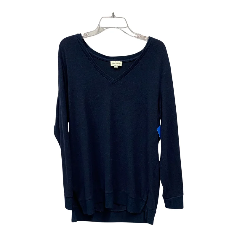 women's tops with beading accentsTop Ls By Lucky Brand In Blue, Size:Xl