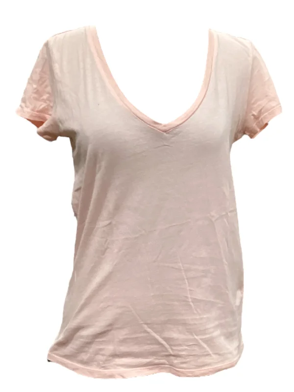 women's T-shirts with built-in brasTop Short Sleeve By Gap  Size: Xs