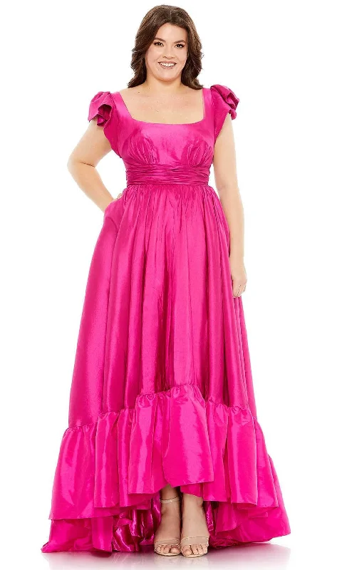 women's retro dressesMac Duggal 68150 - A Line Ruffle Gown