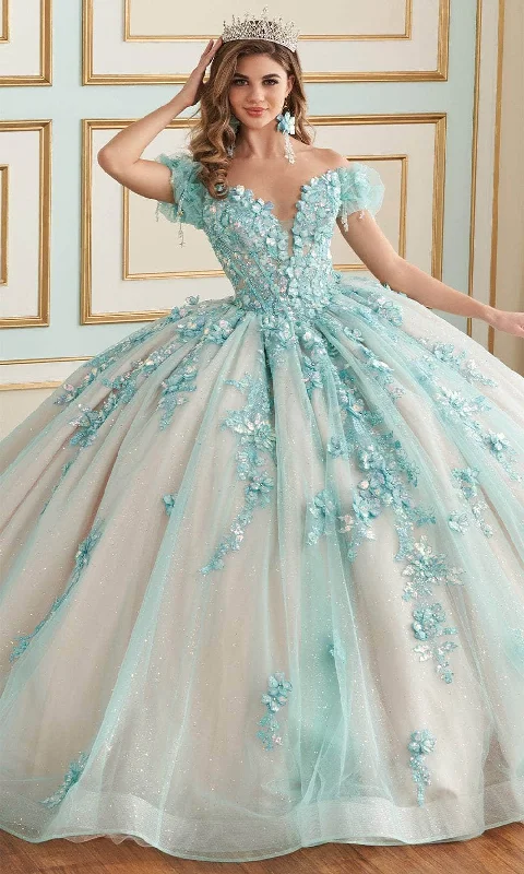 women's vintage dressesPrincesa by Ariana Vara PR30174 - Floral Quinceañera Ball Gown