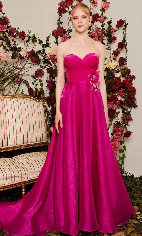 women's floral dressesMNM Couture N0481 - Sweetheart Gown