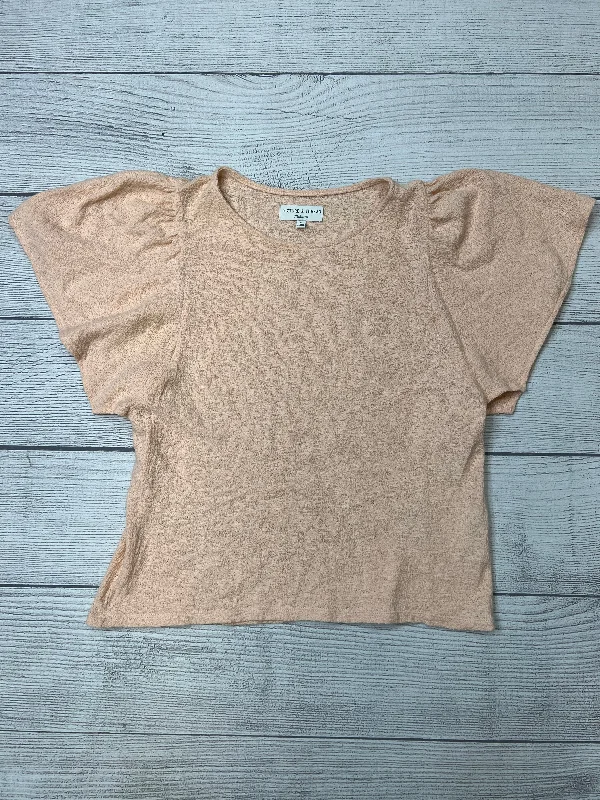 women's T-shirts with lace-up backsTop Short Sleeve By Madewell  Size: M