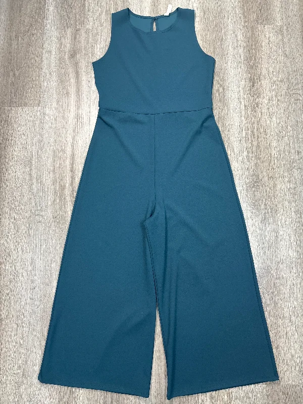 women's jumpsuits with off-the-shoulder necksJumpsuit By Jolie In Teal, Size: L