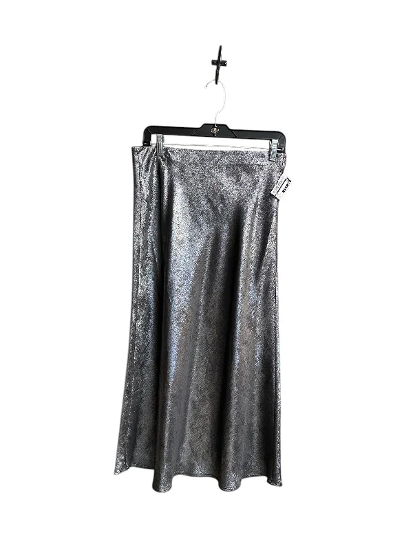 women's winter velvet skirtsSkirt Midi By Loft In Silver, Size: 6