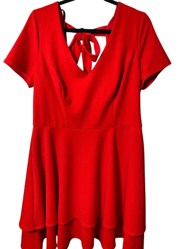 women's versatile dressesDress Casual Midi By Clothes Mentor In Red, Size: L