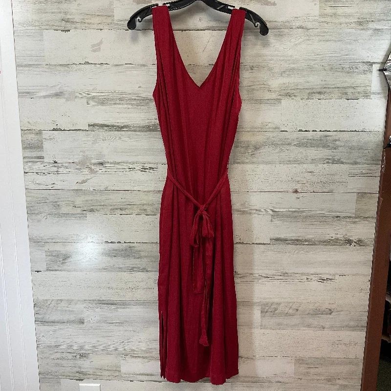 women's one-shoulder dressesDress Party Midi By Ann Taylor In Red, Size: L