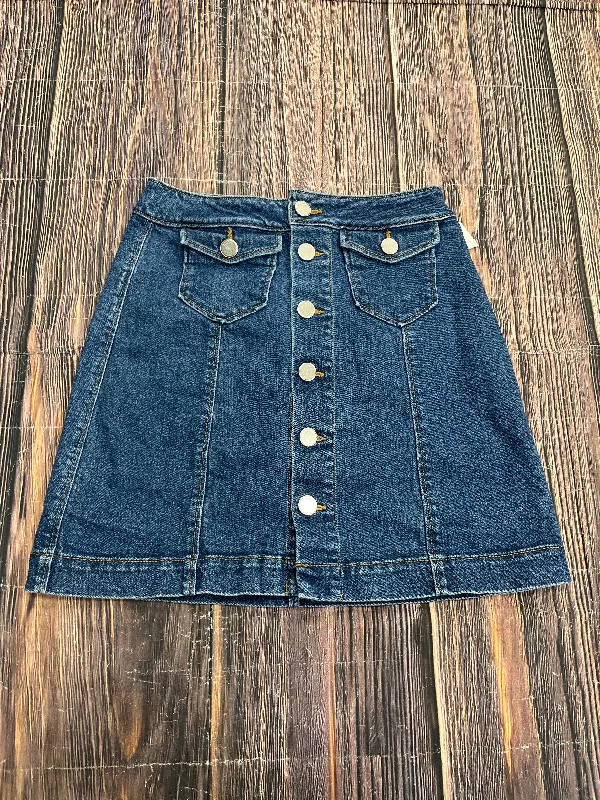 women's stretch skirtsSkirt Mini & Short By Loft In Blue Denim, Size: 0