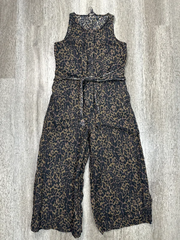 women's jumpsuits with buttonsJumpsuit By Banana Republic In Leopard Print, Size: Xs