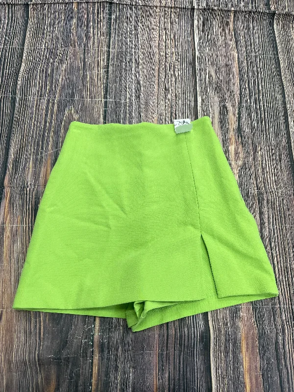 women's wrap skirtsSkirt Mini & Short By Zara In Green, Size: Xs