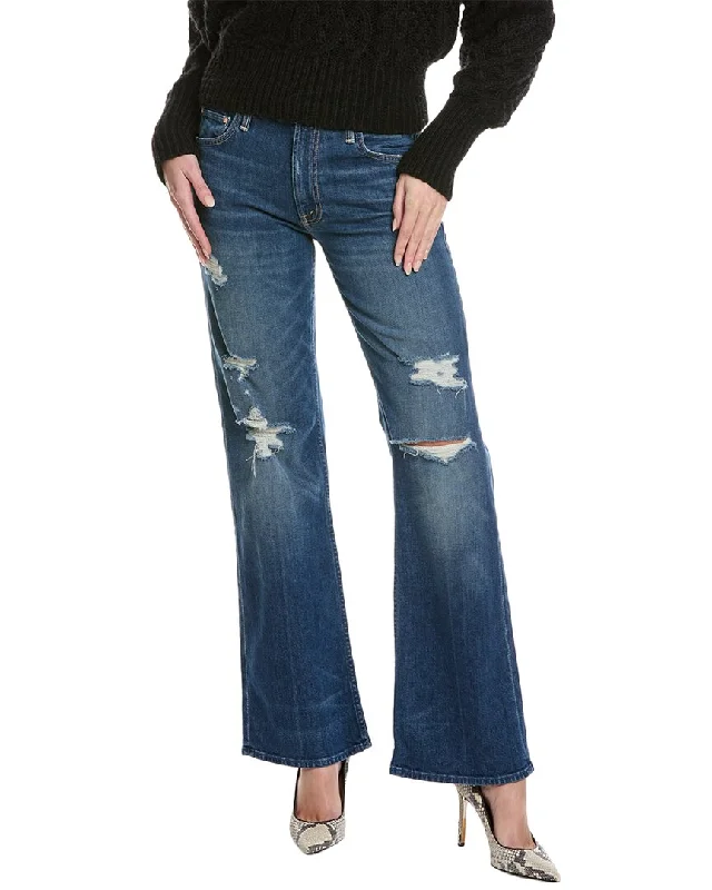 women's low-rise denim jeansMOTHER The Bookie Sneak Mid-Rise IJBOL Bootcut Jean