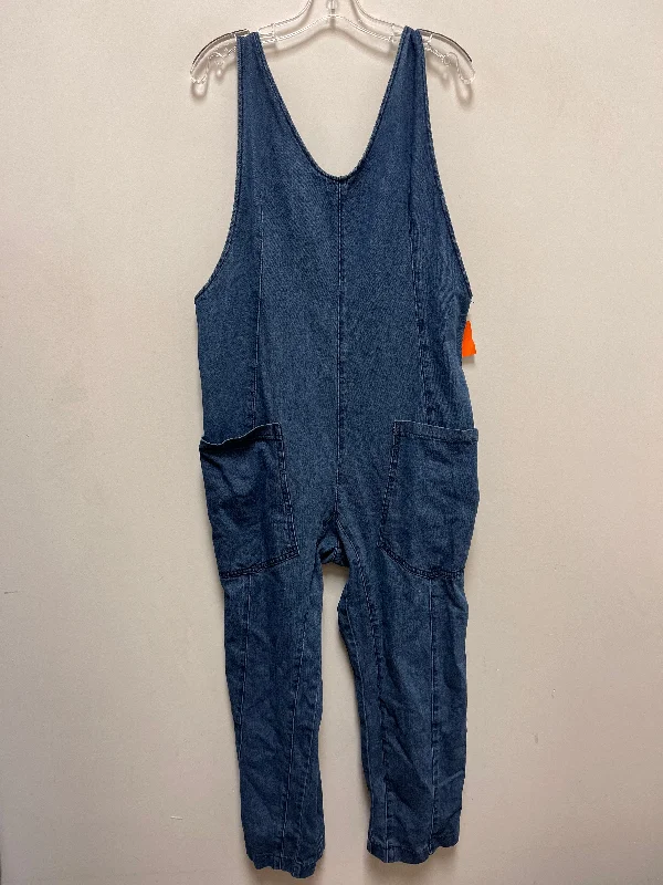 women's jumpsuits for date nightsJumpsuit By Clothes Mentor In Blue Denim, Size: Xl