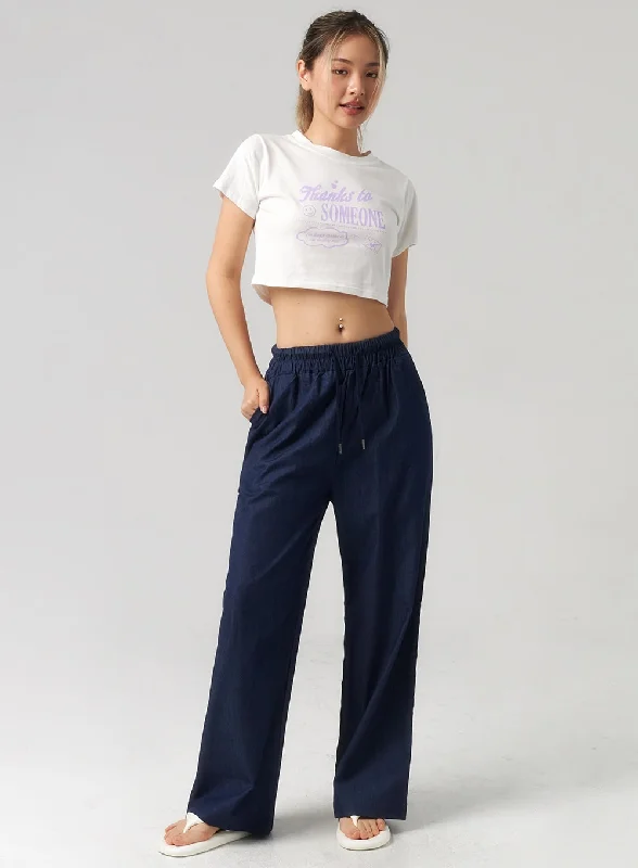 women's denim jeans for autumnDenim Track Pants CU329