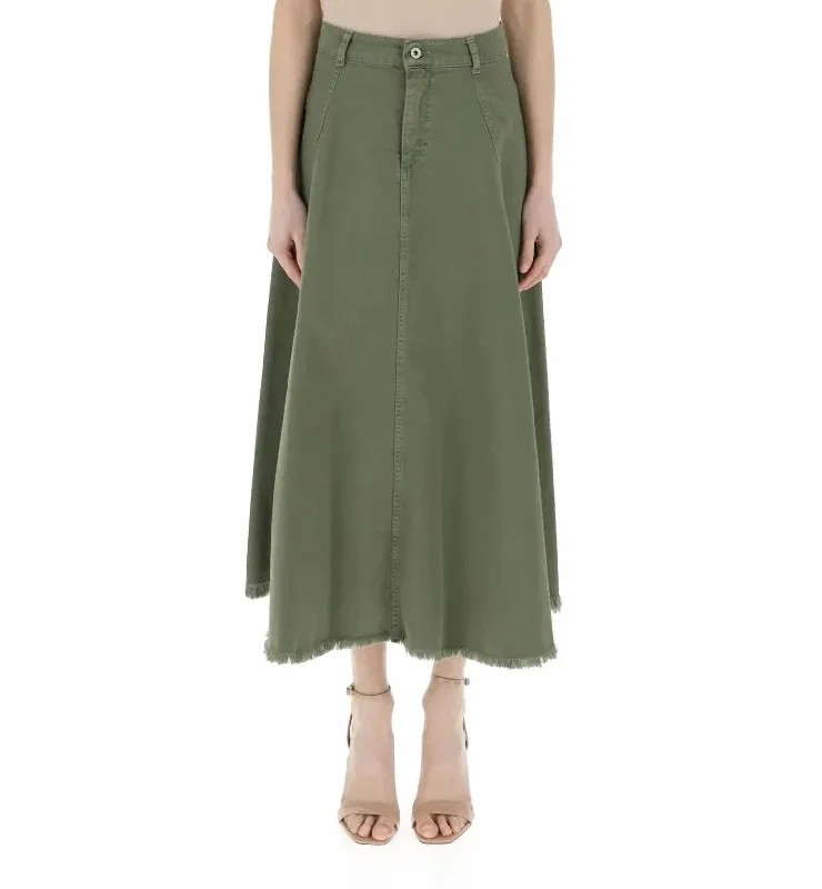 women's lace-up skirtsGonna Skirt In Military Green