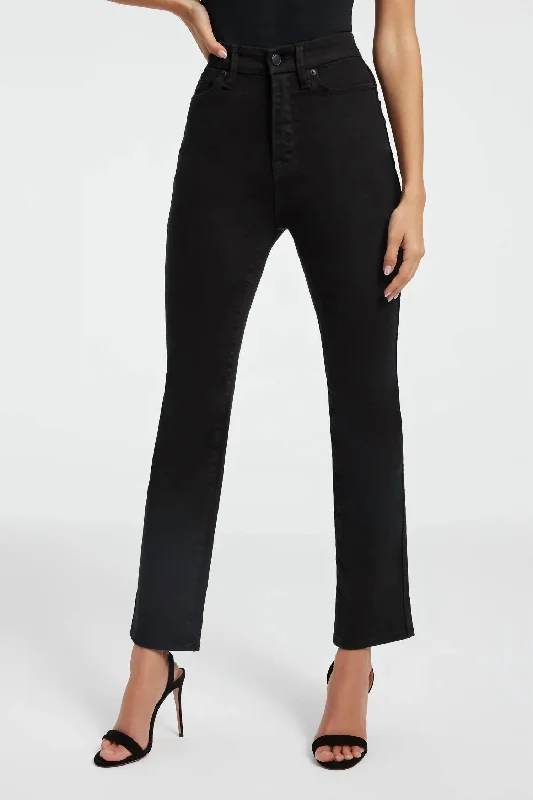 women's denim jeans for tall womenCurve Straight Never Fades Jean In Black001