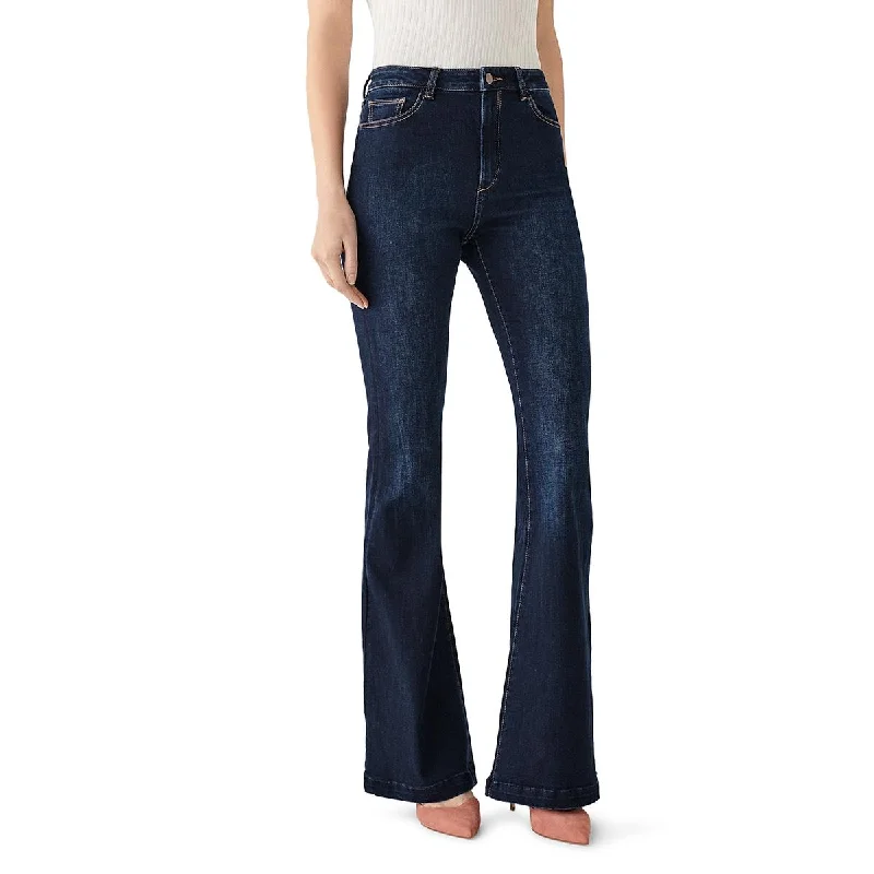 women's denim jeans for springRachel Womens Denim High Rise Flare Jeans