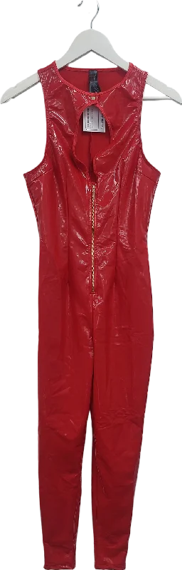 women's jumpsuits for glamorous eveningsAnne Summers Red Dominating Jumpsuit UK S