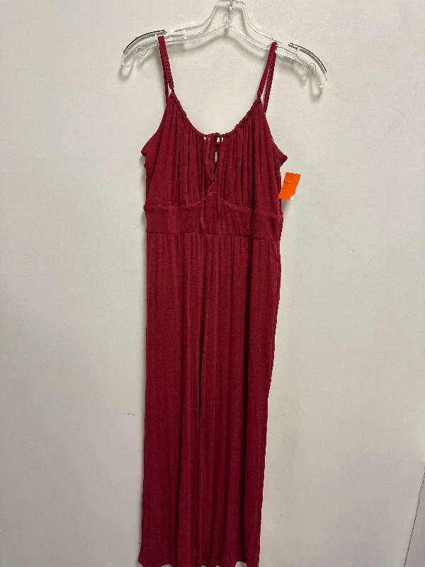 women's jumpsuits for sustainable fashionJumpsuit By Loft In Red, Size: S