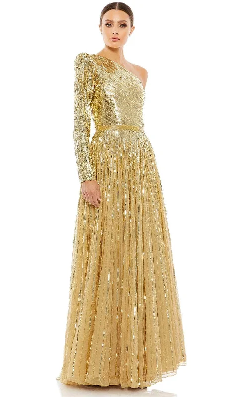 women's ethical fashion dressesMac Duggal 5508 - Asymmetrical Sequin Evening Dress