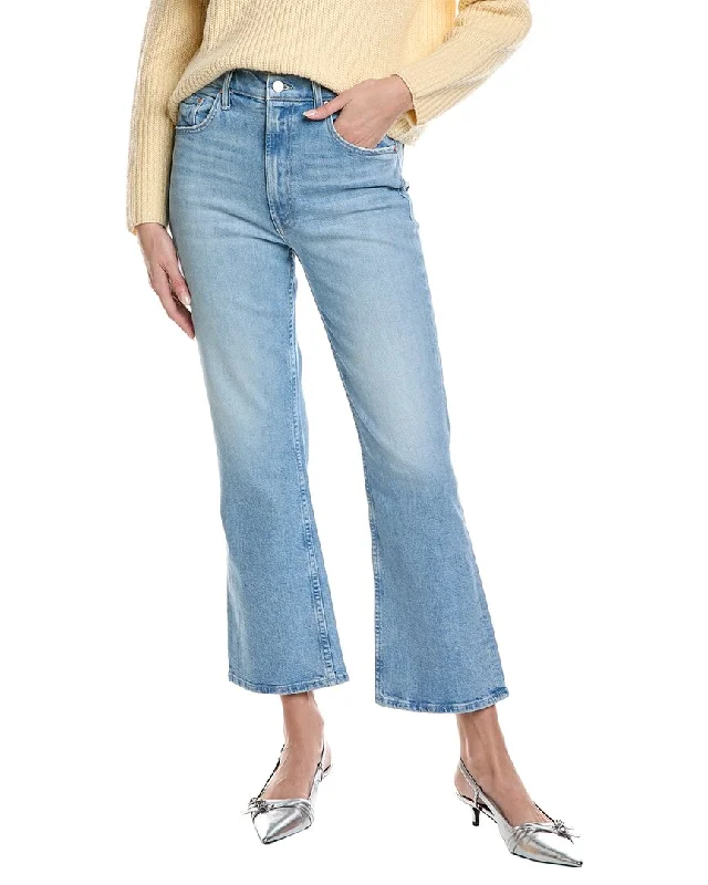 women's denim jeans for partiesMOTHER The Scooter Ankle Don't Be A Square Flare Jean