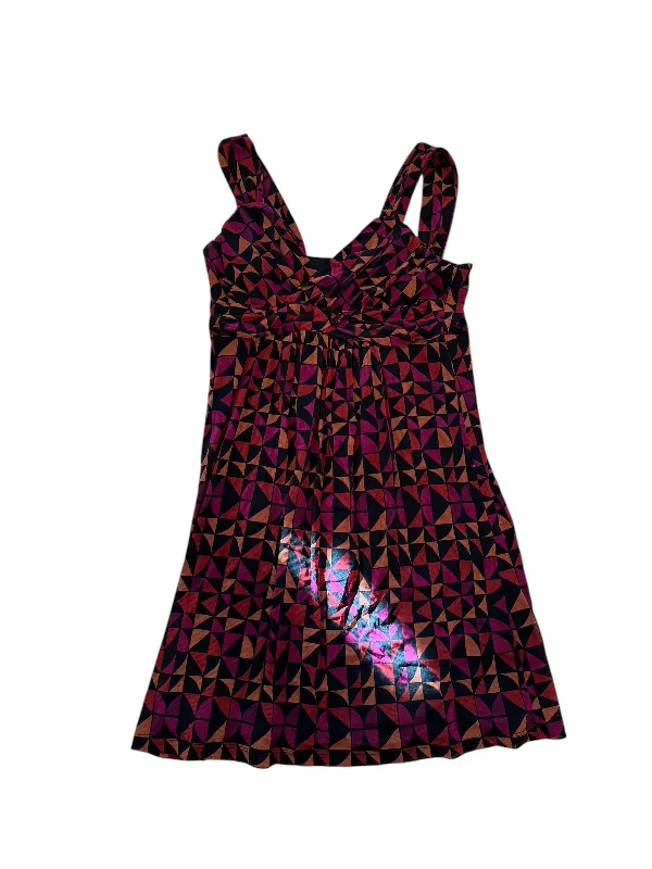 women's neon dressesDress Casual Midi By Apt 9 In Purple & Tan, Size: L