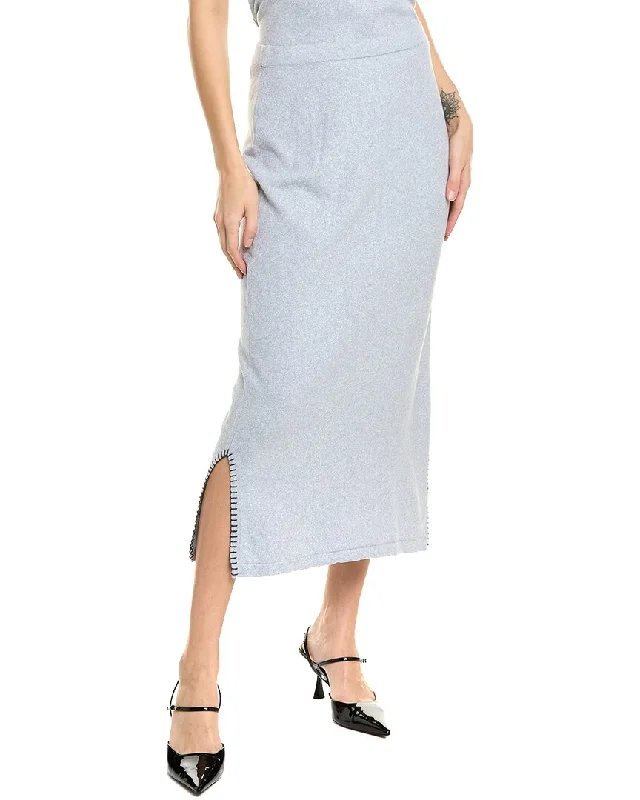 women's lace skirtsVince Camuto Whipstitch Midi Skirt