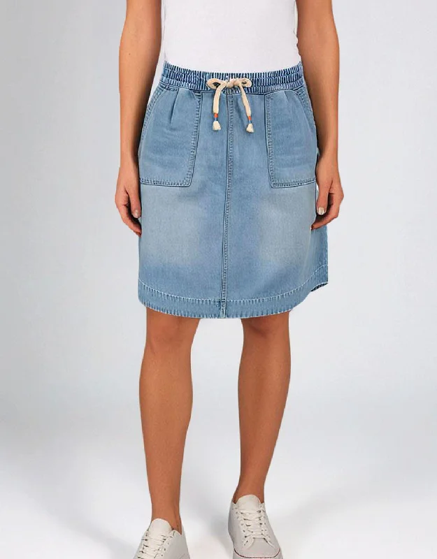 women's versatile work skirtsCoco Denim Skirt - Mid Wash