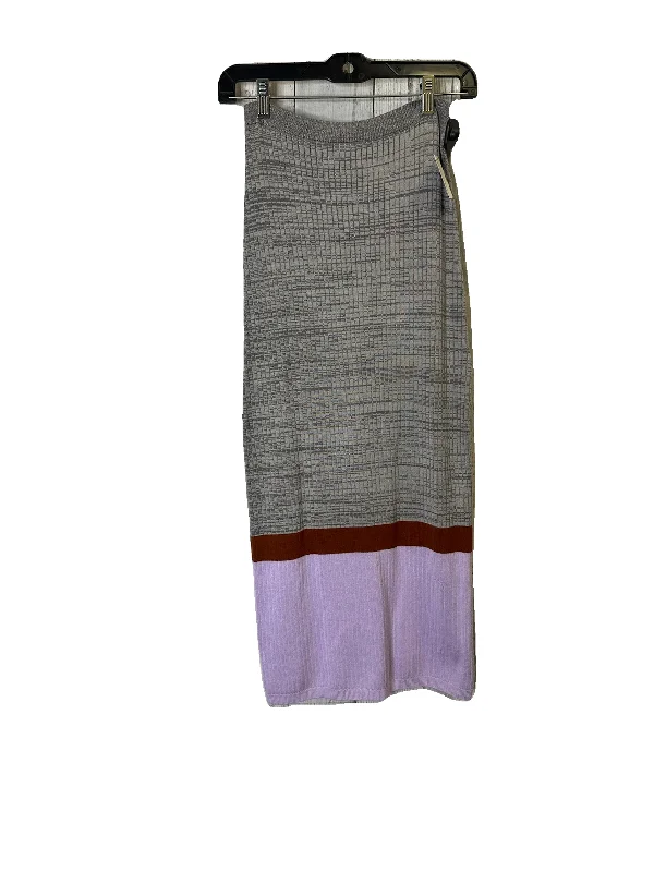 women's silk skirtsSkirt Midi By Free People In Grey, Size: M