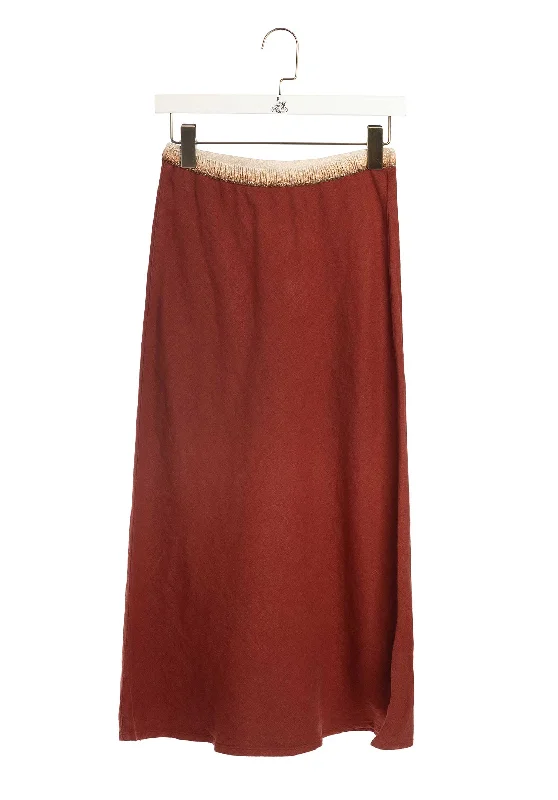 women's chiffon maxi skirtsSkirt Jima Bdjb604 28-Mahogany