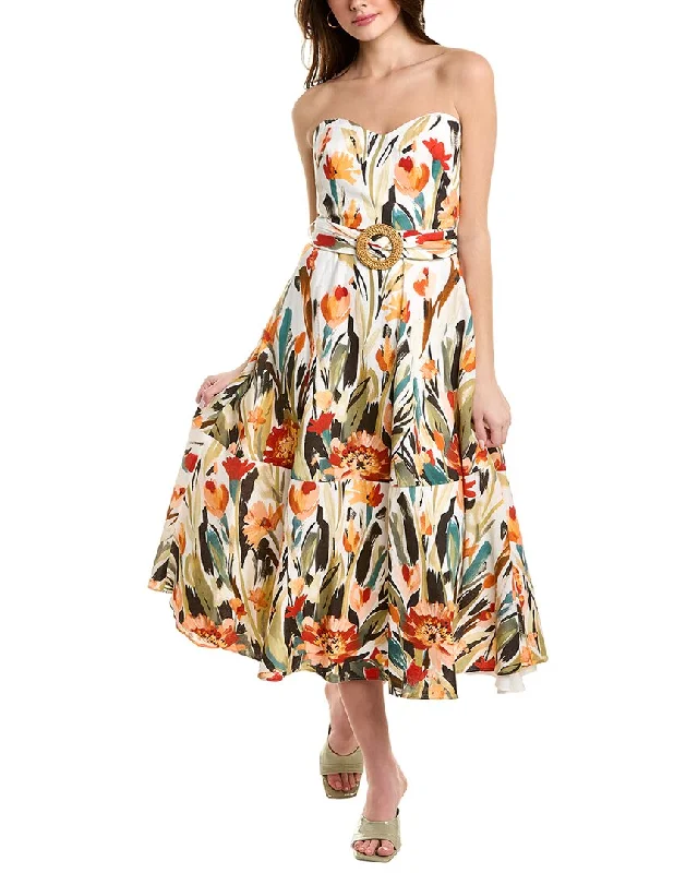 women's neon dressesBadgley Mischka Midi Dress