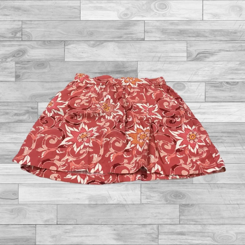 women's crochet skirtsSkirt Mini & Short By Loft In Floral Print, Size: S