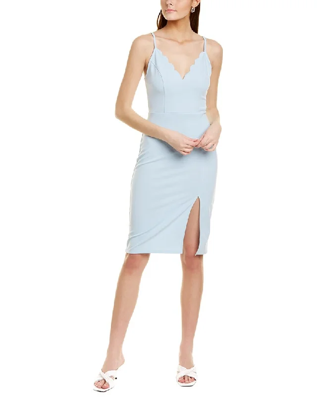 women's smart casual dressesSocialite Scallop Midi Dress