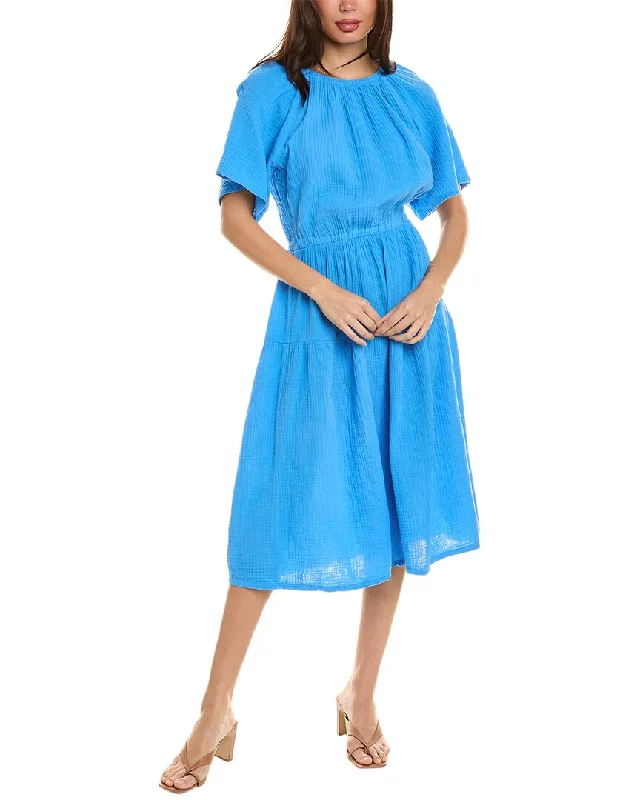 women's off-the-shoulder dressesNation LTD Soon Tiered Midi Dress