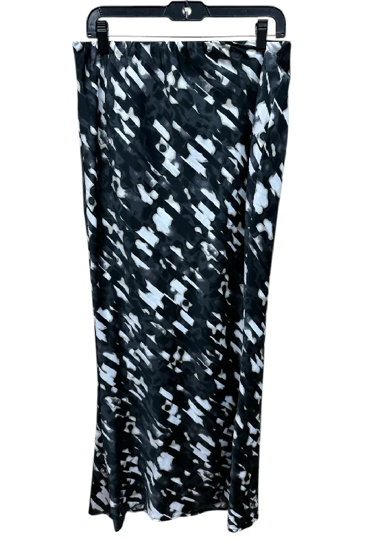 women's button-down skirtsSkirt Maxi By Vero Moda In Black & White, Size: L