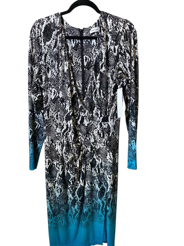 women's fair-trade dressesDress Casual Midi By Calvin Klein In Snakeskin Print, Size: Xl