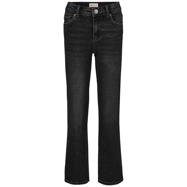 women's denim jeans with elastic waistbandsKids ONLY Washed Black Juicy Wide Leg Noos Jeans