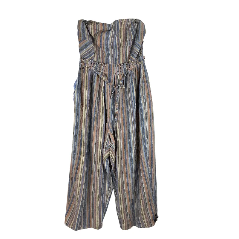 women's jumpsuits with floral printsJumpsuit By Free People In Striped Pattern, Size: Xl