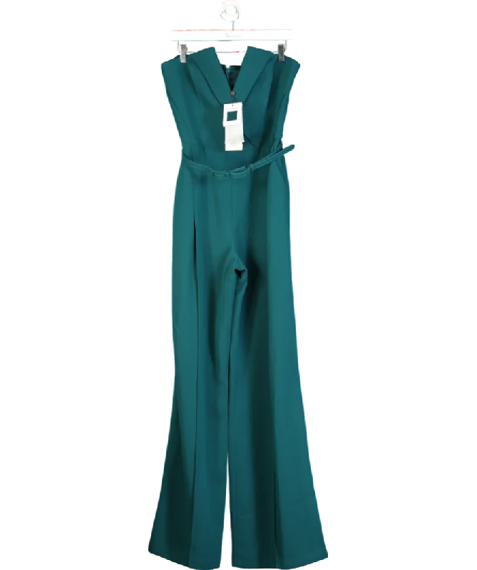 women's ankle-length jumpsuitsNadine Merabi Green Vanessa Jumpsuit UK 14